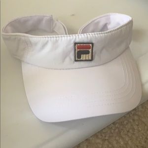 White Fila Visor